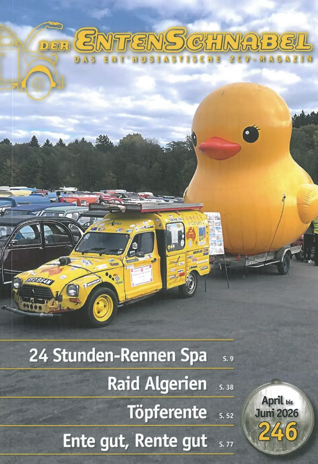 Magazin Der Entenschnabel Citroën 2CV Ausgabe 246 (April-Juni 2026)